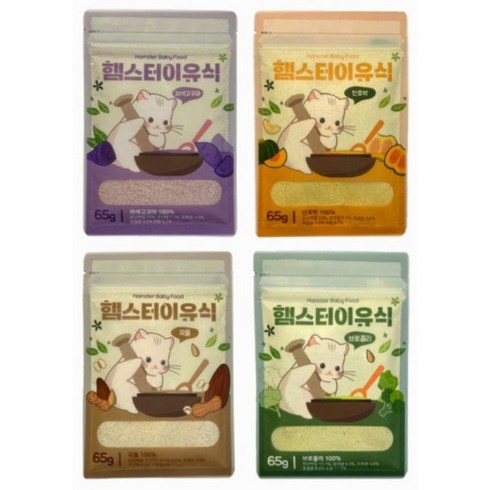 디이머닝 햄스터 이유식 아기햄스터 노령햄스터 먹이, 2개, 65g