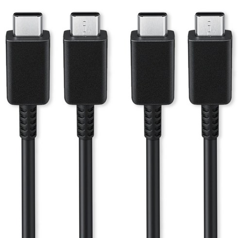1+1 삼성 호환 C to C타입 초고속 충전기 케이블 60w, 블랙 2M, 2개