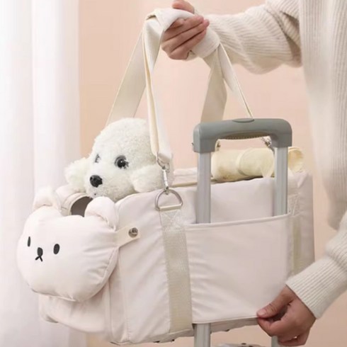 아그다 강아지 기내용 멀티 콘솔 이동가방 카시트 콘솔, 1개