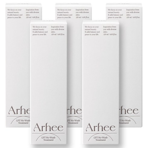 아르히 노워시 트리트먼트 극손상 고단백 리커버리 헤어팩, 5개, 120ml