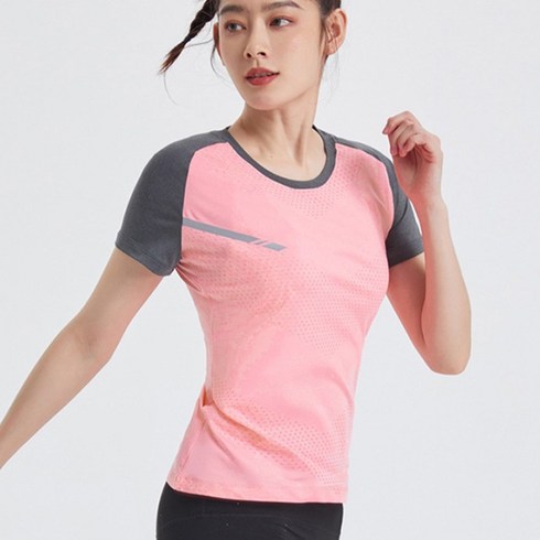 여성 러닝 반팔 티셔츠 헬스 운동 기능성 반팔티