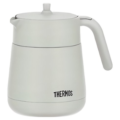 써모스 보온보냉 테이블 티포트 TTE-700K, 써모스 TTE-700K-라이트그레이 LGY, 700ml, 1개
