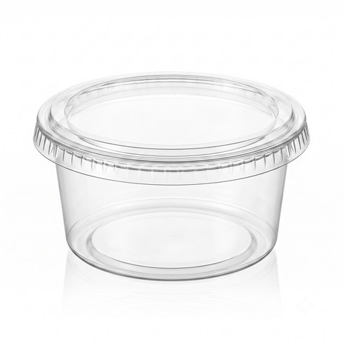 고급 투명 일회용 디저트 컵 350ml 입 세트 (스티커 포함) - 티라미수 무스케이크 홈베이킹 포장 용기, 25개, 1개