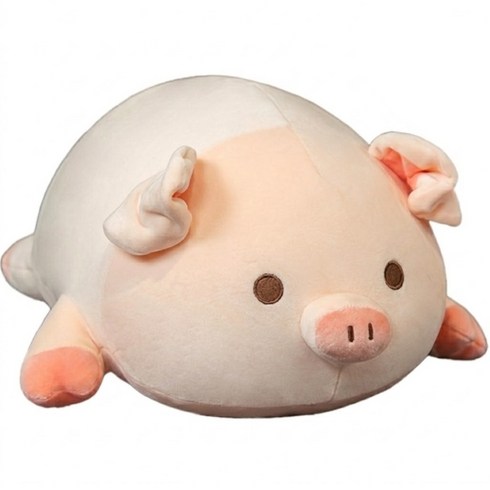 KC인증 옥그라미 안고자는 돼지인형 애착 쿠션, 40cm, 눈뜬돼지, 눈뜬돼지, 1개