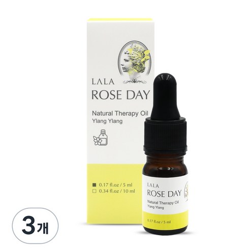 라라로즈데이 Y존 케어 이너 퍼퓸 오일 일랑일랑, 5ml, 3개