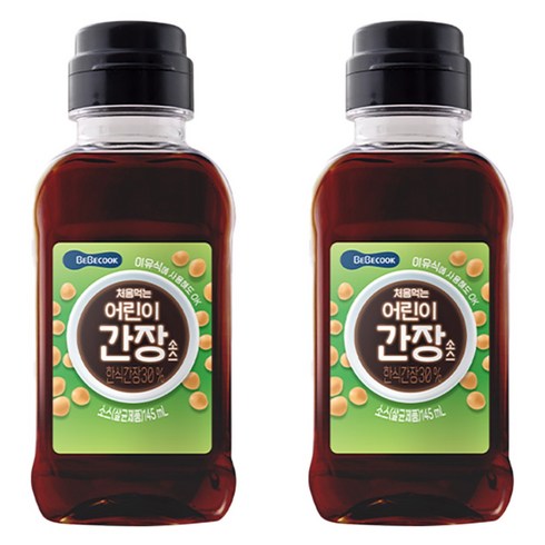 베베쿡 처음먹는 어린이 간장소스, 한식 간장, 145ml, 2개