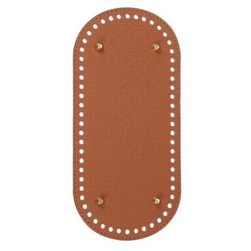 코바늘 가방 바닥 22x10cm 타원형 가방 바닥 성형기 DIY 숄더 토트백 제작 재료, 갈색, 2개
