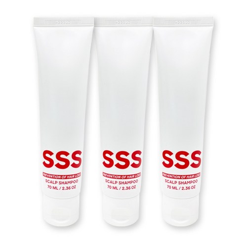 트리플에스 탈모샴푸 여행용 키트, 3개, 70ml