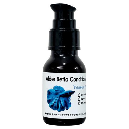 베타젠 비타민 플러스 (Betta Zen) 베타 수질 컨디셔너 종합비타민 오리나무열매 블랙워터, 1개, 50ml