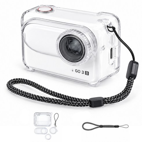 FIXO 잉스 Insta360 GO3S용 방탄 투명 보호 케이스, 1개, GO3S 투명형