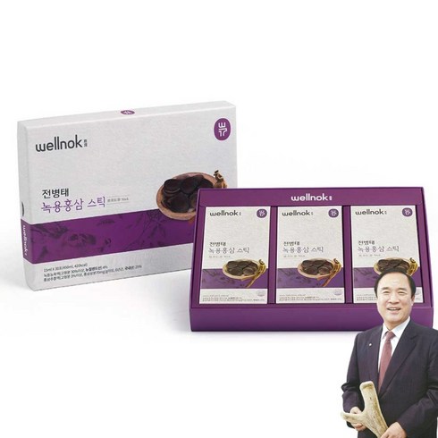 전병태 웰녹 녹용 홍삼 스틱 진액 30포, 30개, 15ml