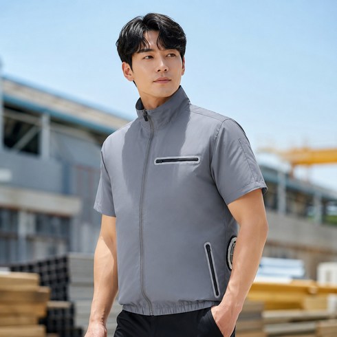 남녀공용 방수 선풍기조끼 여름 야외 등산 낚시 골프 냉풍 조끼 아이스 공조복 작업복