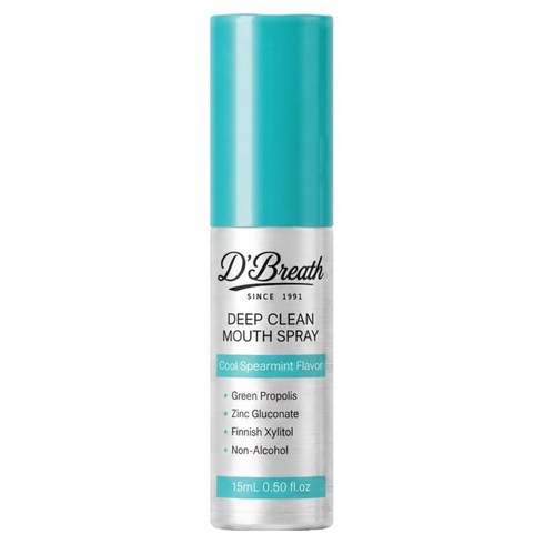 디브레스 유산균 딥 클린 무알콜 구강 스프레이, 1개, 15ml