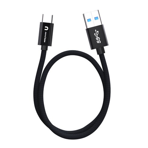 속도빠른 안드로이드오토 케이블 C타입 고속 충전 데이터 케이블 USB3.2 Gen2 A TO C, 블랙 10Gbps, 200cm, 1개