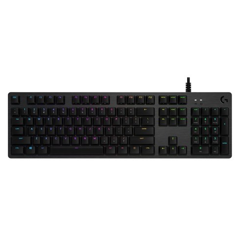 로지텍코리아 정품 G512 기계식 게이밍키보드 GX BLUE 클릭키(청축), 블랙, G512 GX, 청축