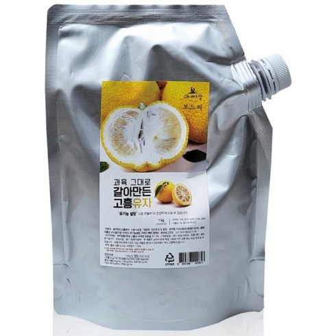아빠랑 과육 그대로 갈아만든 고흥 유자 1kg, 1개