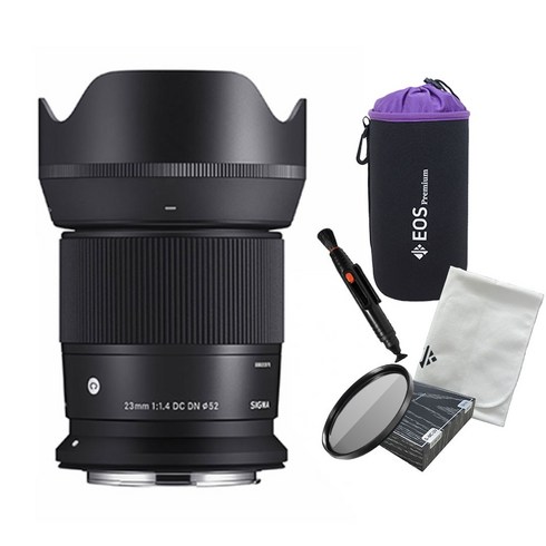 [포토리뷰이벤트] 시그마 C 23mm F1.4 DC DN 캐논 RF용 + (MECO MC필터+방수파우치+렌즈 클리닝펜+포켓융) _WJK, 23mm 1:1.4 DC DN
