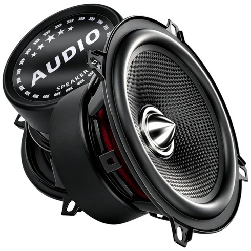 WdiYa 5.25인치 4옴 600W 검정색 유리섬유 중저음 자동차 스피커, 1박스, YS-525-020