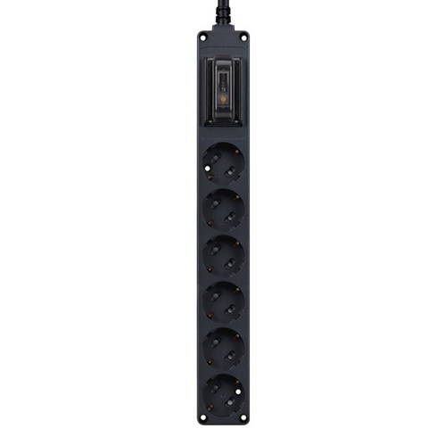 현대일렉트릭 오브제 누전차단 6구 고용량 멀티탭 16A 3500W (접지형) (HDB16GN-6) + 안전커버 3개, 블랙, 1세트, 1.5m
