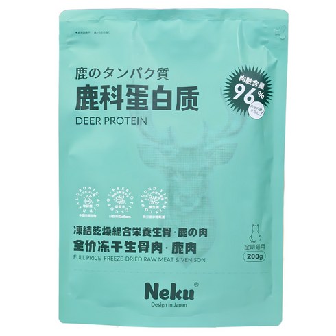 네쿠 동결건조 컴플리트 고양이 사료, 400g, 1개, 사슴