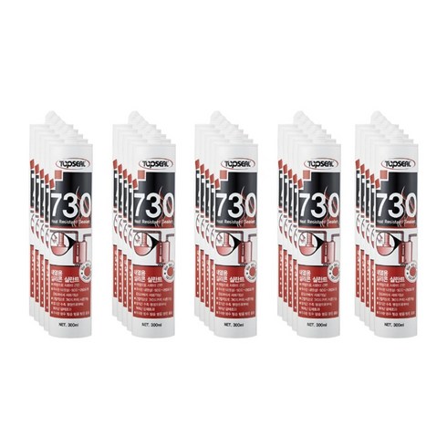 탑씰 730 내열용 회색 실리콘 실란트 300ml 노즐포함, 25개