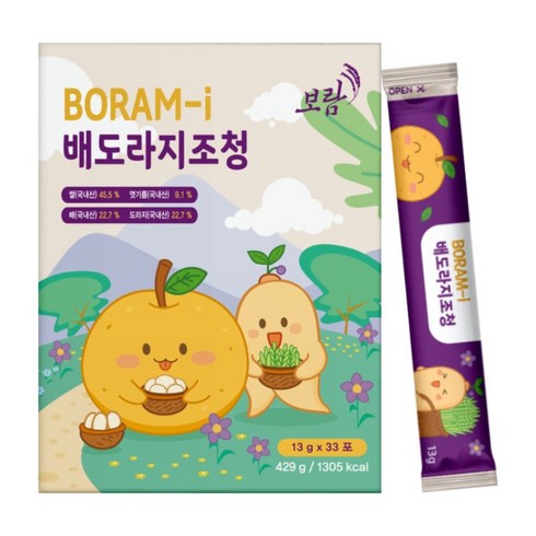 영월 전통 아이 수제 배 도라지청 조청 스틱, 33개, 13g