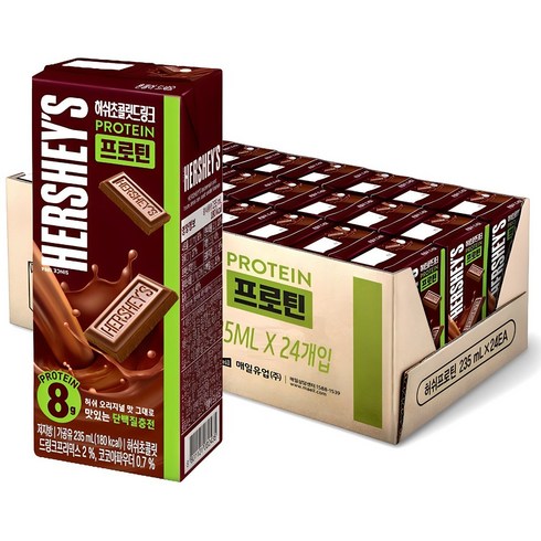 허쉬 초콜릿 드링크 프로틴, 235ml, 24개