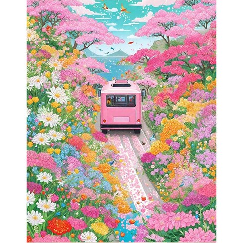 DIY 명화그리기 유화 그림 그리기 아크릴화 30*40cm, N타입, 1개