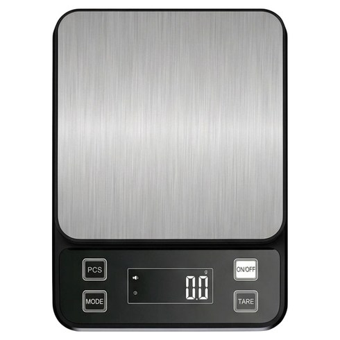 LOFTYLIFE IP67 전신물세척 정밀 주방저울 0.1g 미니 베이킹 이유식 홈카페 다용도 전자저울, Battery 전원 공급, Black, 1kg