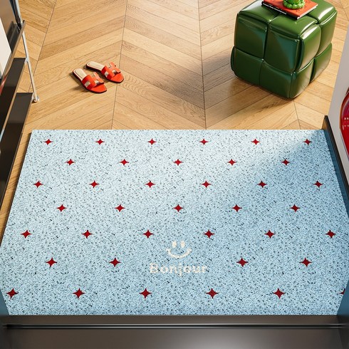 YDKGL 코일매트 바다별 현관 업소용 출입구 미끄럼 방지매트 먼지제거 대현, 1개, 푸른 색 90x150cm