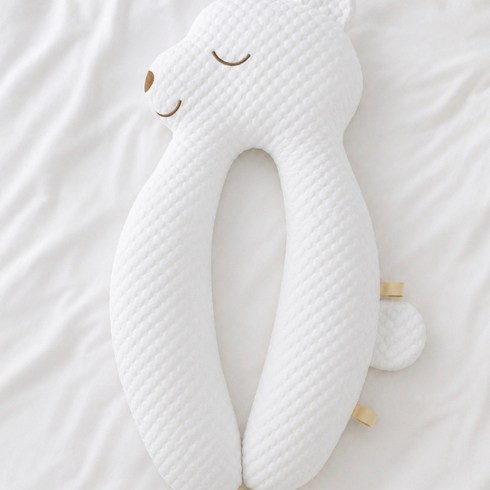 베베곰 옆잠베개, 화이트
