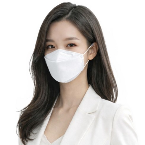 이지웰 닥터크루 국산 3D입체형 KF94 대형마스크, 화이트, 2개, 50개입