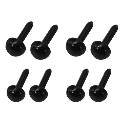 아기코끼리 인형 만들기 콩알 눈 5mm x 100p 6mm x 100p, 1개, 블랙
