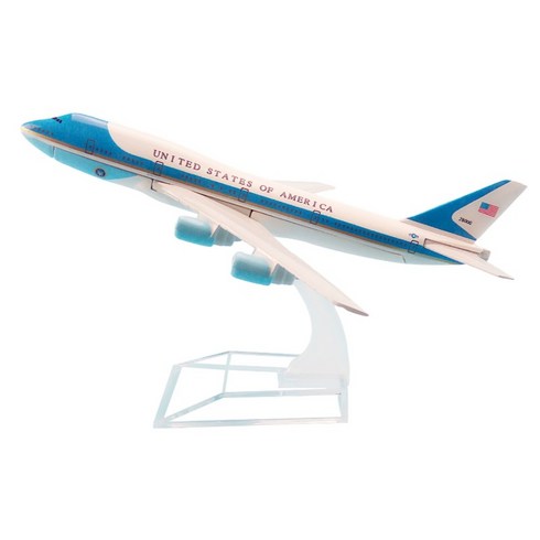 다이캐스트1:400 장식용 항공기 모형 대통령 전용기 비행기 모형 16CM, 미국 대통령 전용기  에어포스원, 1개