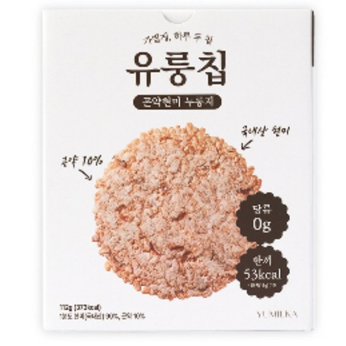 유밀가 유룽칩 저당 곤약 현미 누룽지 슬림박스, 7개, 16g