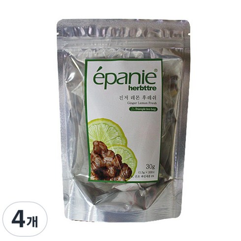 에빠니 인퓨젼 진저레몬후레쉬 20티백, 30g, 20개입, 4개