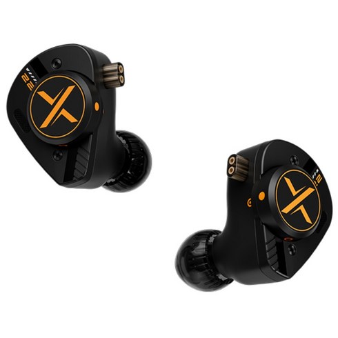 OOOPUSX OP.22 2BA+2DD 하이브리드 인이어 유선 이어폰, 블랙, 마이크없음