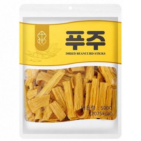 자른 푸주 건푸주 두부피 건두부면 마른유바, 2개, 500g