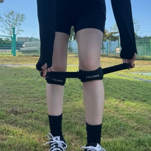 포르무 슬개골 무릎 보호대, 블랙, 2개