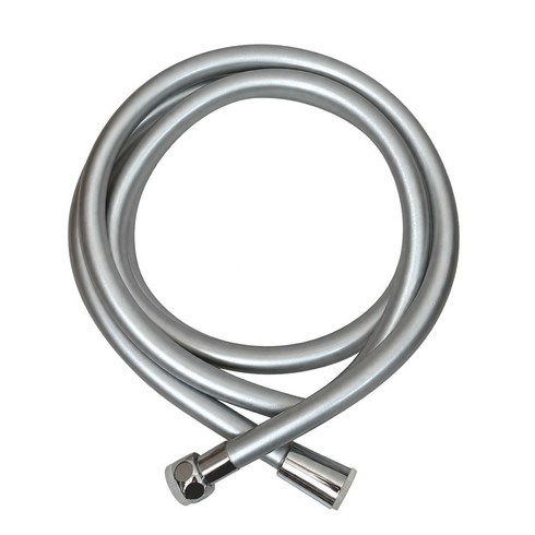 살림lab PVC 샤워호스 2M 실버 물때방지 꼬임방지 욕실용 가정용 샤워기줄