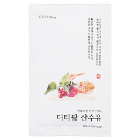 디티팜 산수유즙 프리미엄 실속패키지 / 80년 구례명인의 손길로 완성된 산수유즙(진액), 50개, 80ml