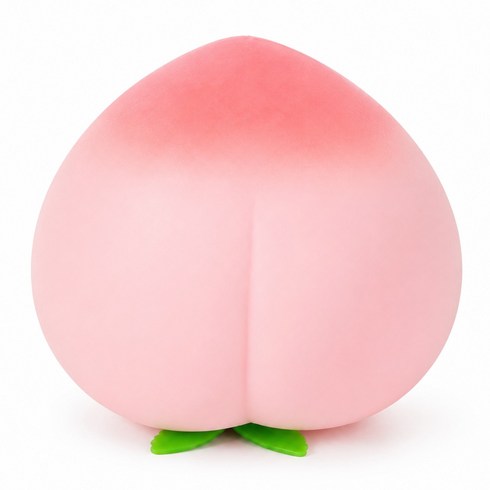 복숭아 말랑이 스퀴시 TPR 과일 촉감놀이 스트레스 완화 손놀이, 핑크, 1개