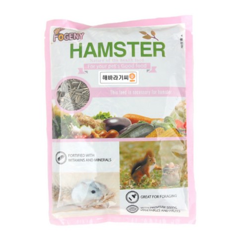 해바라기씨 햄스터 사료, 400g, 3개