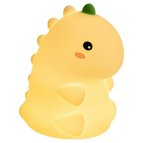 [머트리얼테크닉]실리콘무드등 젤리등 수면등 수유등 캠핑등 터치 무드등 배터리 2000mAh, 공룡