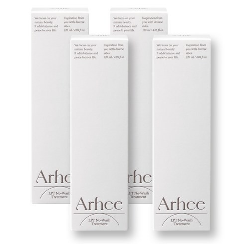 아르히 노워시 트리트먼트 극손상 고단백 리커버리 헤어팩, 4개, 120ml