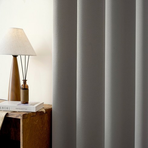 헤르티만 아일렛 암막커튼 2p + 커튼 고정기 2p