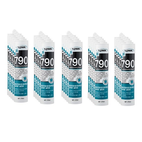 탑씰 790 렉산 외장용 투명 실리콘 실란트 270ml 노즐포함, 25개