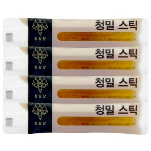 청밀당 꿀 스틱 가성비 벌크 세트 베트남 자연 벌꿀 100% 야생화 200개입, 10g, 200개
