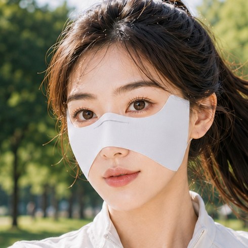로뮤브 나비 페이스 마스크 기미방지 자외선차단, 2개, 뉴트럴 그레이