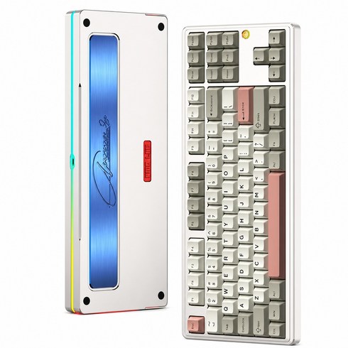 [국내정품] PMO Aurora80 기계식 키보드 오로라80 풀 알루미늄 키보드, 웜스모크실버/PVD/FR4/Kailh 월신축, AURORA80 Pro (상옵)